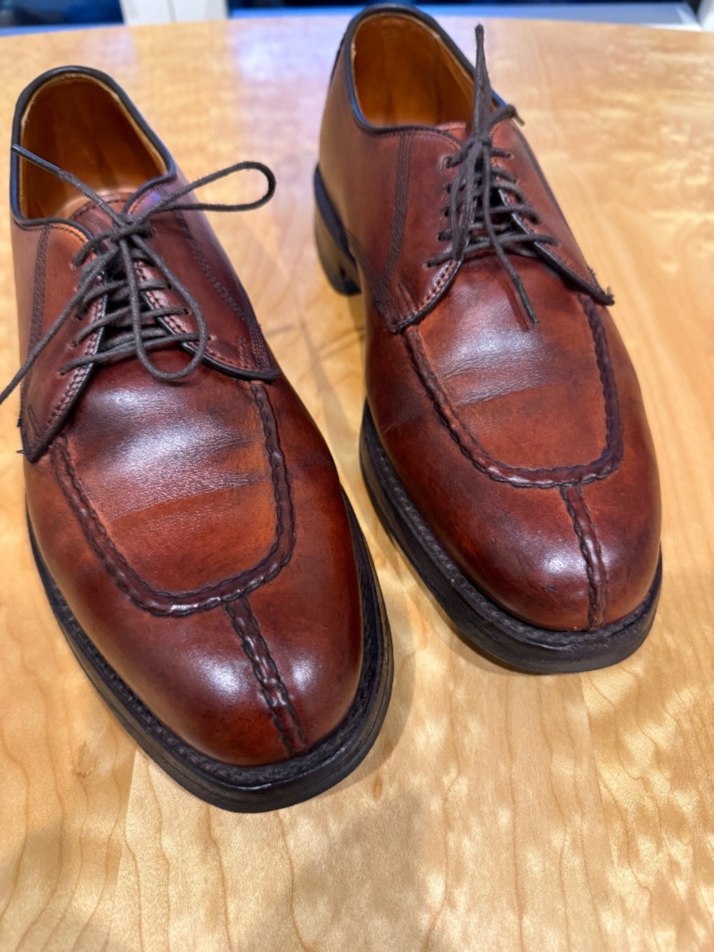 Allen Edmonds hand-lasted shell cordovan, 9-1/2D, brown, like new